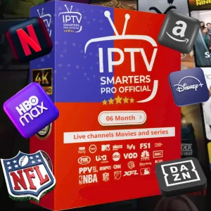 Smarters Pro 6 month IPTV streaming on multiple devices