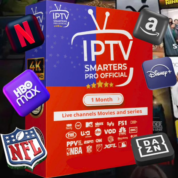 Smarters Pro IPTV - 1 Month Premium Subscription Plan