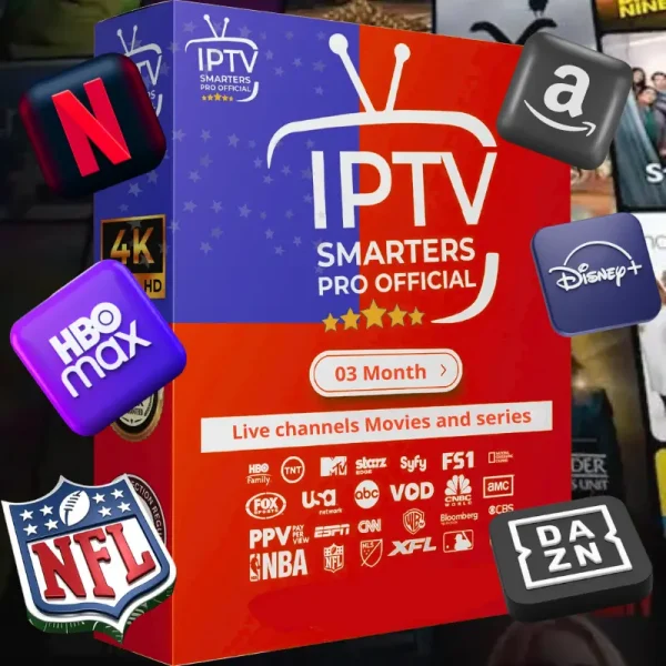 Smarters Pro Trial IPTV - 3 Month Streaming Plan